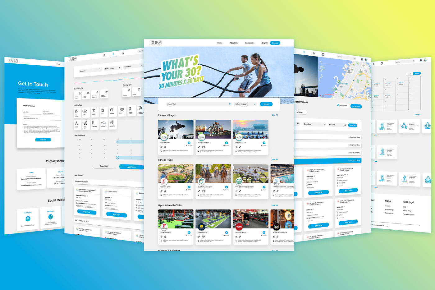 Dubai Fitness Challenge fitness village delivered by Core Direction